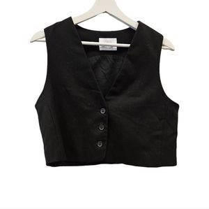 Zara Girls Sleeveless Vest Black 13-14
